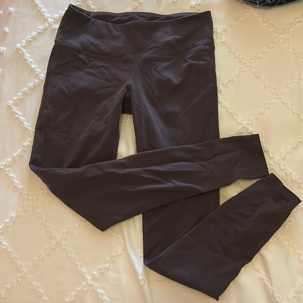brown athleta leggings - size small